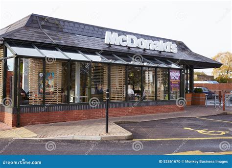 Exterior View of McDonald S Restaurant Editorial Image - Image of ...