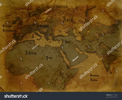 Ancient Map Texture Old Paper Agedyellow 스톡 일러스트 21312001 | Shutterstock