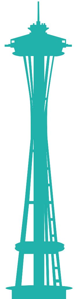 Seattle Space Needle Silhouette | Free vector silhouettes