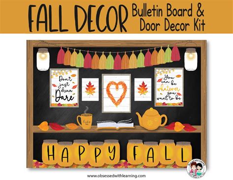 Fall Bulletin Board Kit, It's Fall Y'all, Classroom Décor Elementary, Autumn Quotes - Etsy