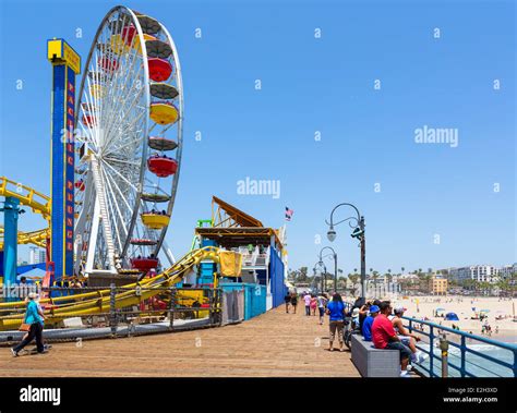 Ferris wheel at Pacific Park on Santa Monica pier, Los Angeles, California, USA Stock Photo - Alamy