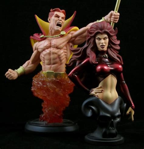 Action Figure Blues: Bowen takes AFB to Hell with Daimon Hellstrom and Satana Busts!