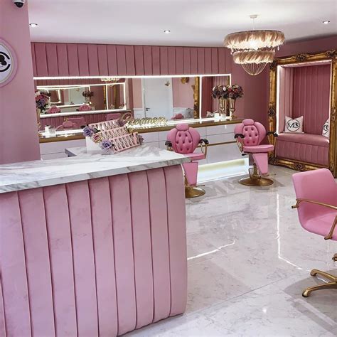 #pink nail salon interior design #salon interior design price list #salon interior design 2018 # ...