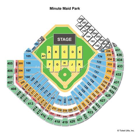 Minute Maid Park, Houston TX - Seating Chart View