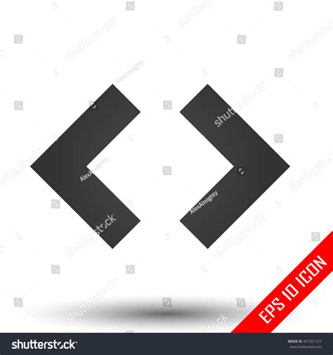 HTML code angle brackets. Code brackets icon. - Royalty Free Stock Vector 437351722 - Avopix.com