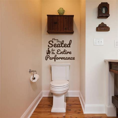 Funny Bathroom Wall Decal Removable Bathroom Sticker Silly Wall Quote ...