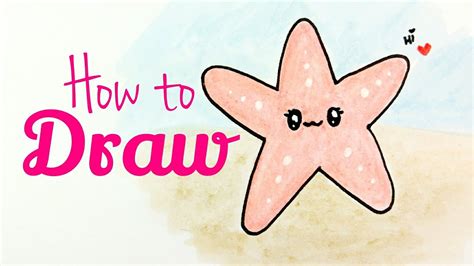 Cute Starfish Drawing