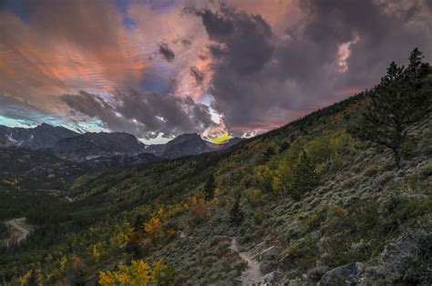 Evening Fall Colors in Rocky Mountain National Park.