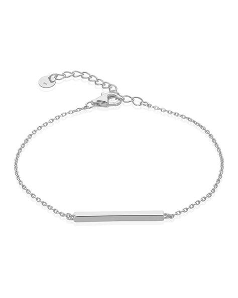 Sterling silver bar bracelet – Artofit