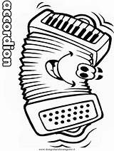 Fisarmonica Strumenti Musicali Kleurplaten Malvorlagen Accordeon  sketch template