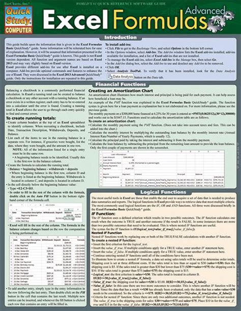 Excel 2013 Formulas - Advanced by BarCharts Inc, 9781423222903 | Buy ...