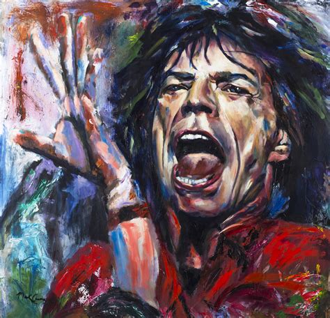 Mick Jagger Painting by Mark Courage | Pixels