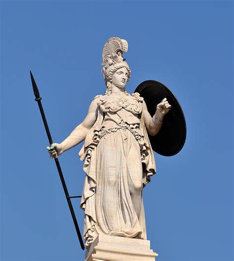 Outdoor Life Size Marble Greek Goddess Athena Statue | AongKing Sculpture