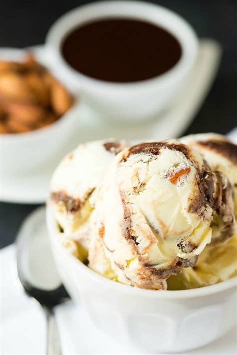 Toasted Almond Fudge Ice Cream Recipe