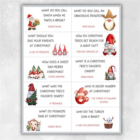 Christmas Advent Countdown Joke Advent Cards Christmas Puns Christmas ...