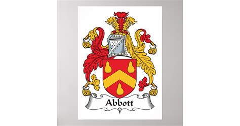 Abbott Family Crest Poster | Zazzle