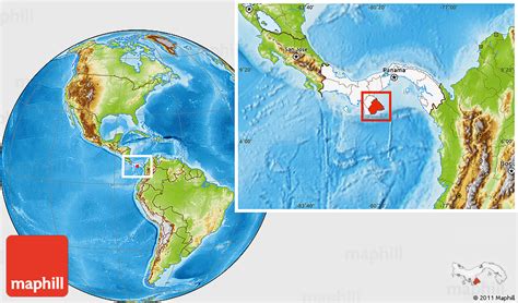 Physical Location Map of Los Santos, highlighted country