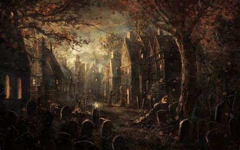 Halloween Graveyard Wallpapers - Top Free Halloween Graveyard Backgrounds - WallpaperAccess