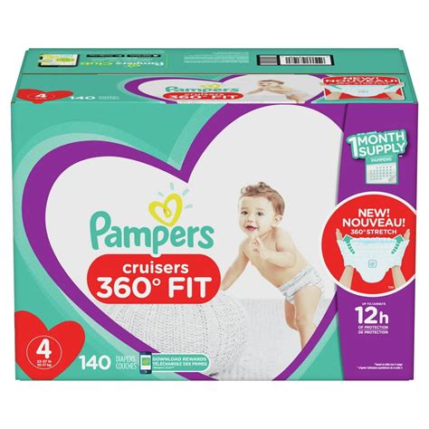 Pampers Cruisers 360 Fit Diapers, Active Comfort, Size 4, 140 Count - Walmart.com - Walmart.com