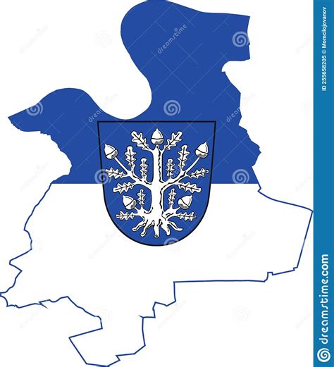 Flag Map of OFFENBACH am MAIN, GERMANY Stock Vector - Illustration of ...