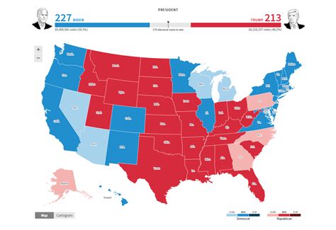 Results Of The 2020 Us Presidential Election Imaginarymaps