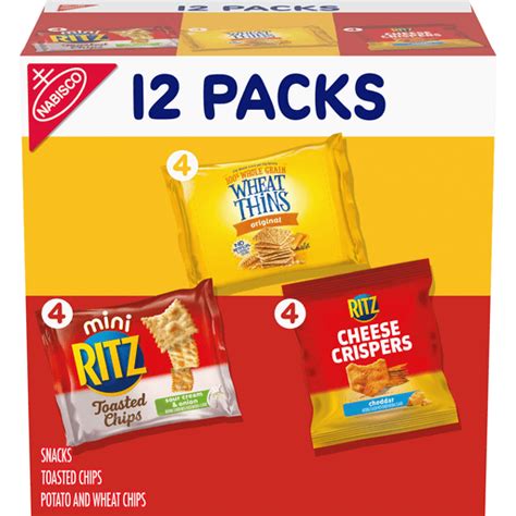 Nabisco Cracker Variety Pack, RITZ Mini Toasted Chips Sour Creme and ...