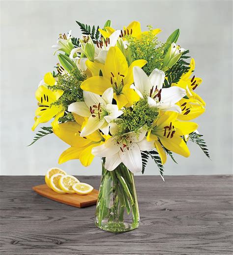 White and Yellow Lily Bouquet | Flowers Delivery | Harry & David