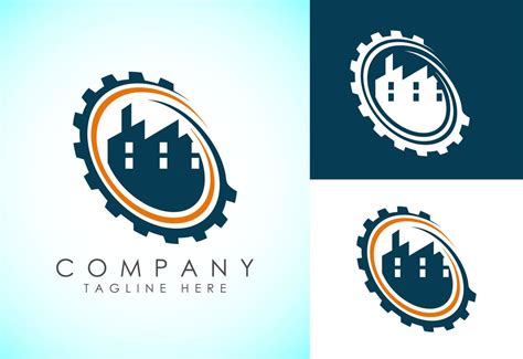 Industrial logo design concept. Corporate logo for production or ...