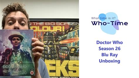 Doctor Who Season 26 Blu-Ray Set Unboxing Video (2020) - Last Season of ...