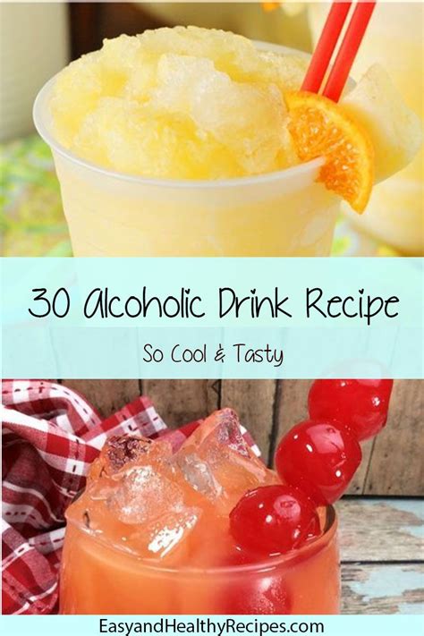 30 Alcoholic Drink Recipes For Your Next Party | Drinks alcohol recipes, Alcohol drink recipes ...