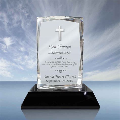 Church Anniversary Gift – Goodcount 3D Crystal Etching Gift & Award