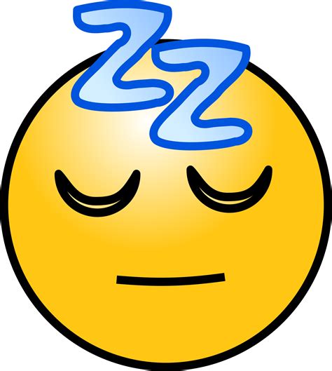 Clipart - Emoticons: Sleeping face