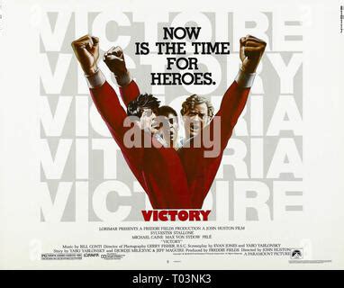 Sylvester Stallone, Michael Caine and Pele / Escape to Victory / 1981 directed by John Huston ...