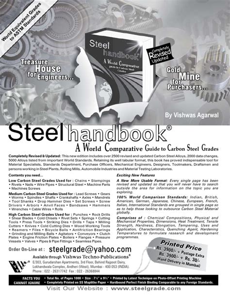 Steel Handbook Intro | Structural Steel | Strength Of Materials