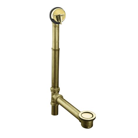 KOHLER Vibrant Polished Brass Tub Drain Kit at Lowes.com