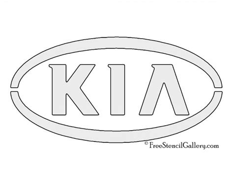 Kia Logo Stencil | Free Stencil Gallery