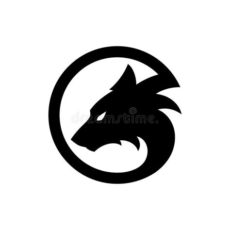 Wolf Logo Mascot Emblem Vector. Wolf Head Stock Vector - Illustration ...