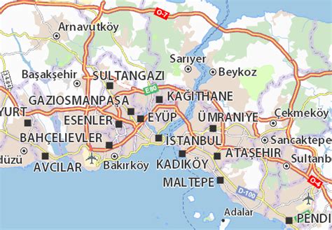 Mapa MICHELIN Şişli - mapa Şişli - ViaMichelin