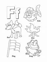 Letter F coloring Pages sketch template