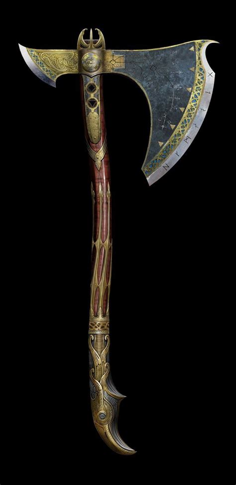 Kratos God Of War, Vikings, Armes Concept, Kratos Axe, Battle Axe ...