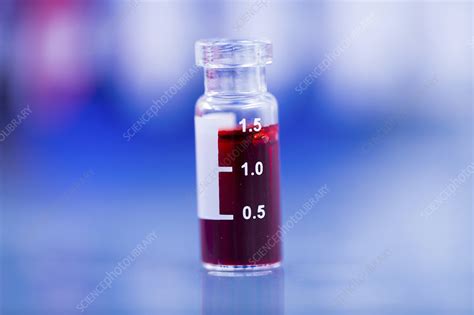 Vial with blood sample - Stock Image - F013/1182 - Science Photo Library