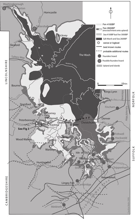 A map of the Fenland region showing principal sites mentioned in the... | Download Scientific ...