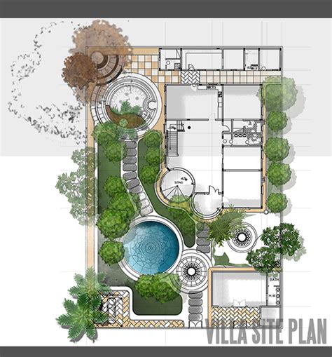 Villa Site Plan design on Behance