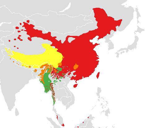 Map of the Sino-Tibetan languages : r/Sino