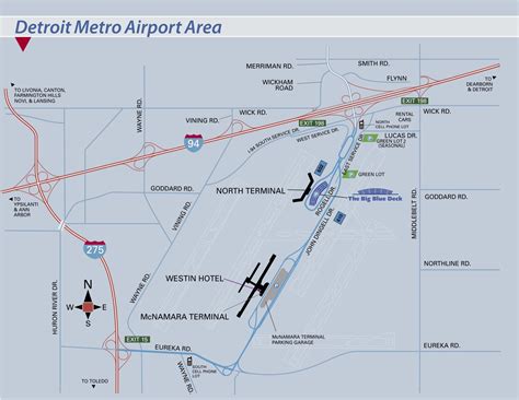 Detroit Airport Map Delta - Map Of New Hampshire