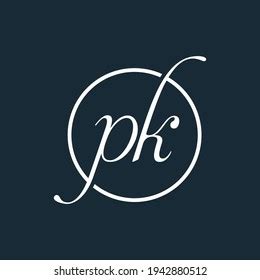 Pk Initial Handwriting Logo Vector Stock Vector (Royalty Free) 1942880512 | Shutterstock