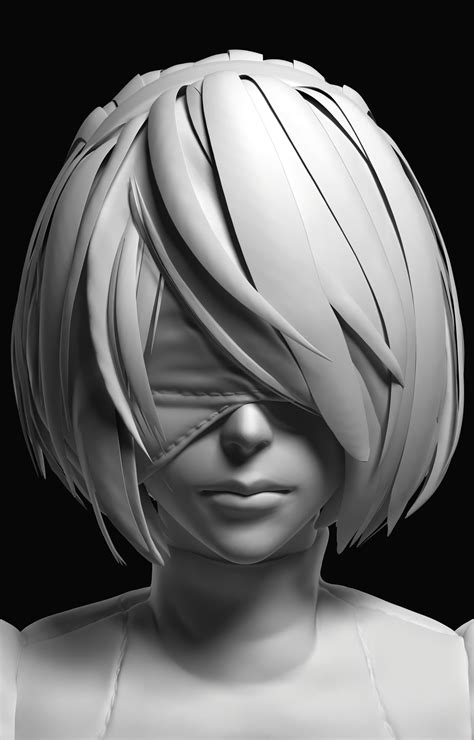 ArtStation - Nier automata 2b 3d model | Game Assets