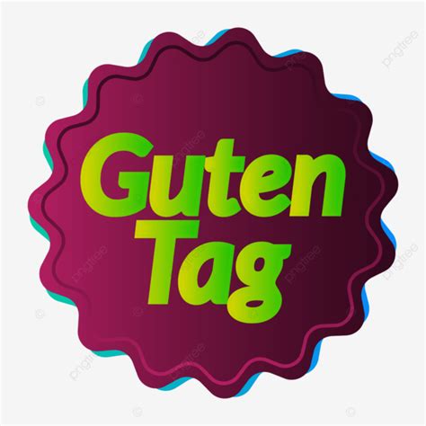 Guten Tag Typography Letering, Guten, Tag, Guten Tag Text PNG and ...