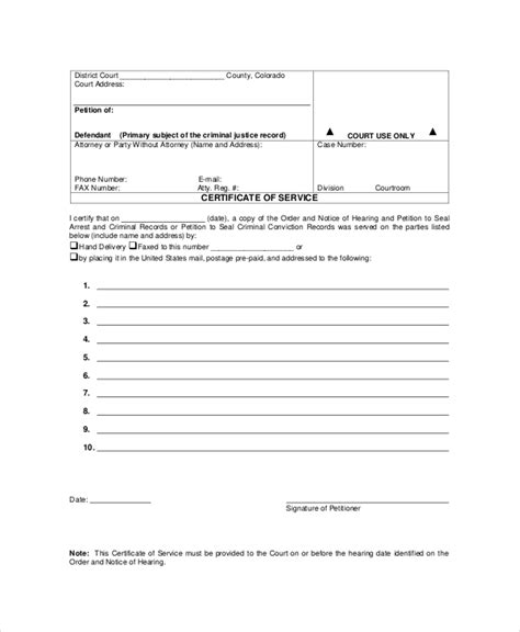 FREE 19+ Certificate of Service Form Samples, PDF, MS Word, Google Docs