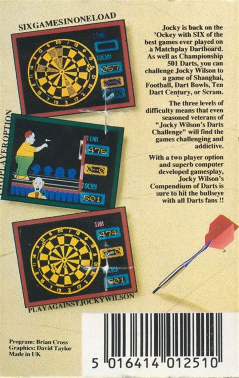 Jocky Wilson's Compendium of Darts (1990) box cover art - MobyGames